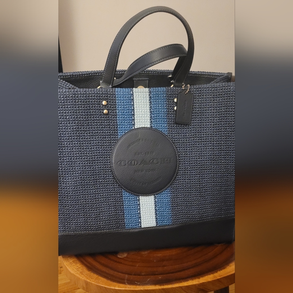 Coach Dempsey Straw Tote 40